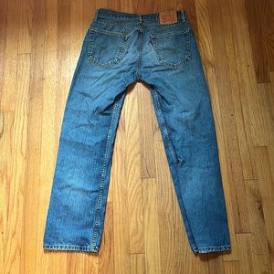 Men’s Straight Cut Levi Blue 505 Jeans